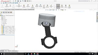 Modelling and assembly of piston & connecting rod using solidworks