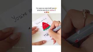 ❤️🍉Easy Love Card DIY 😍 #diy #gift #diycard #giftideas #creativediy #giftforher #diygifts