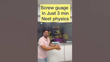 Screw gauge |Neet physics in 3 min | by ssp sir @sachinsirphysics #neet2026