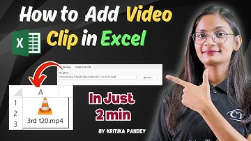 How to Add video Clip in MS Excel? Excel me Video Clip Kaise Add Kare | Computer Tech Academy