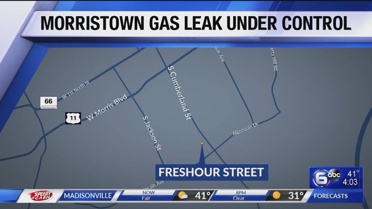 Morristown gas leak contained YouTube