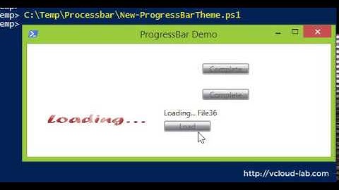 Powershell WPF customized image Progressbar