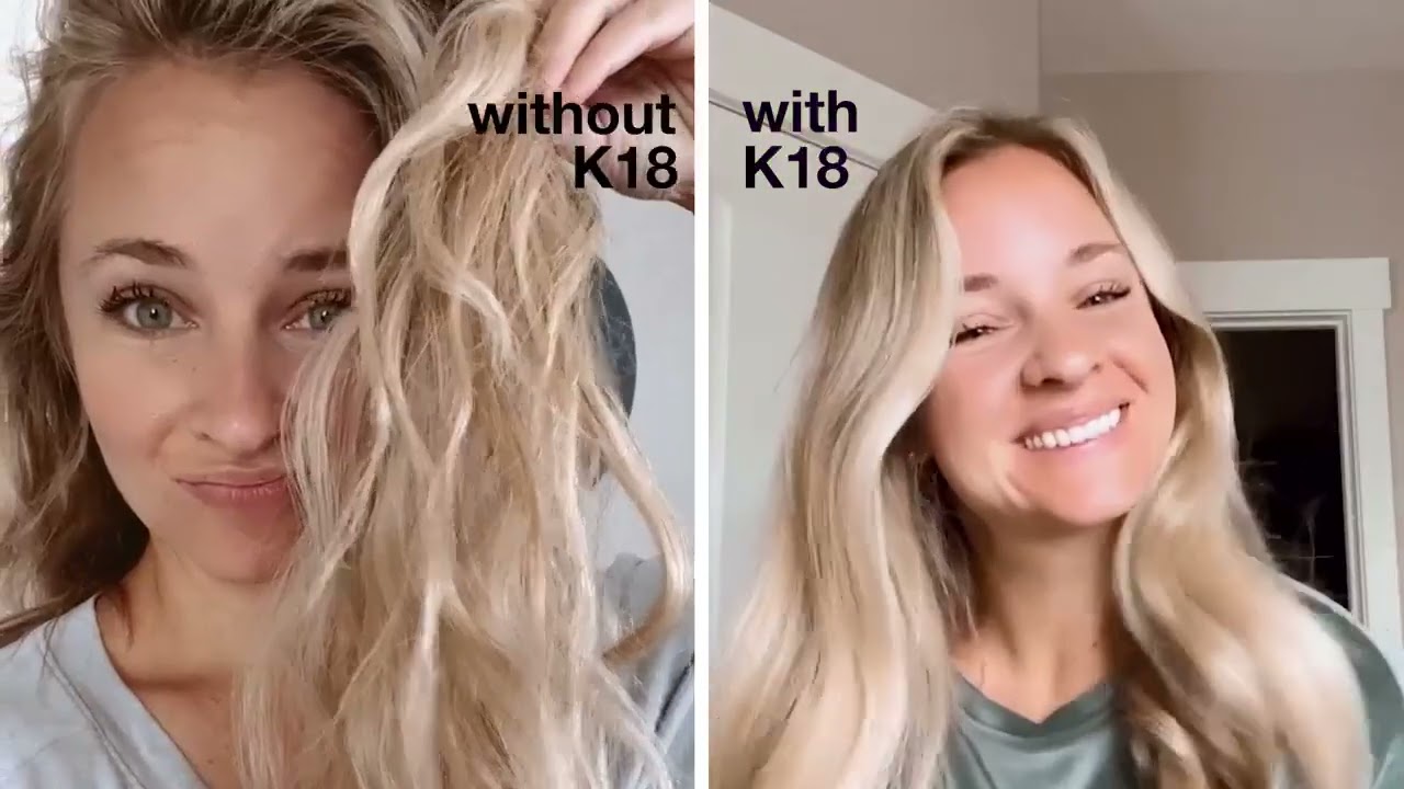 K18 Leave In Molecular Hair Mask – Repairs Damage from Bleach, Color & Heat