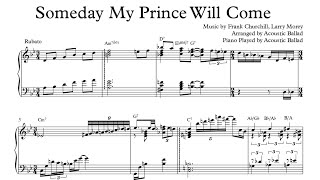 Someday My Prince Will Come (Solo Piano Ver.) - Frank Churchill, Larry Morey