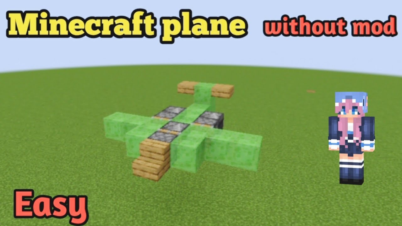 How to make a working plane in minecraft - YouTube