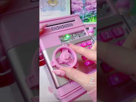 Cute ATM Piggy Bank! ? Found on Temu | 10eegaming #shorts #pink #cute #temu #kawaii #unboxing #fyp