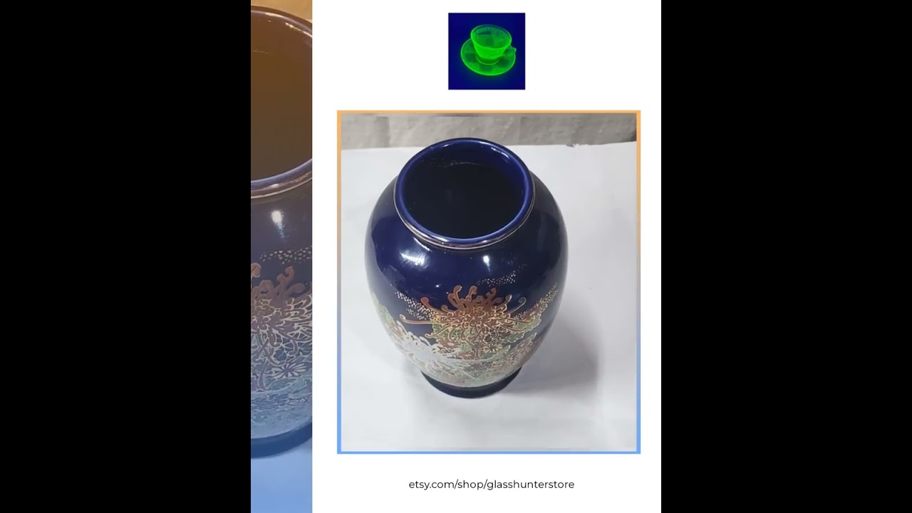 Vtg Japanese Chrysanthemum Vase 6.25