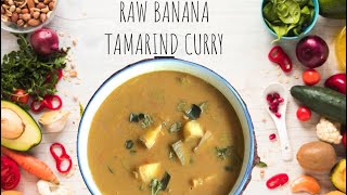 Raw Banana Tamarind Curry | Valaikai Puli Kulambu | Baking Soda Kitchen