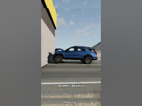 Is this car safe? 🚙 Ford Explorer Crash Test - BeamNG.drive - YouTube