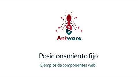 Ejemplos de posicionamiento fijo