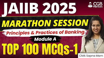 JAIIB Principles and Practices of Banking 2025 | Module A Part 1 | JAIIB Module Wise |JAIIB Marathon