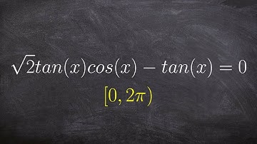 How to solve a trig equation by factoring with tangent and cosine