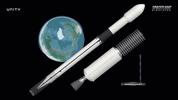 Falcon 9 Starlink with Strongback + Blueprint | SFS