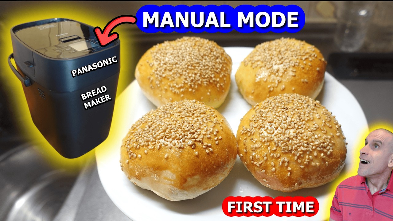 What Happens When You Use Manual Mode on a Bread Maker? (Sesame Buns) Part 7