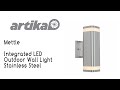 Artika Mettle LED Outdoor Wall Light Stainless Steel