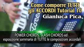 TUTORIAL 10 - POWER CHORDS/SLASH CHORDS e riassunto dei 10 tutorial - Gianluca Pica