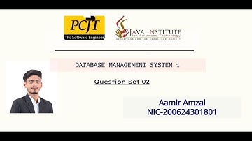 Database Management System | Question Set 02 | Java institute