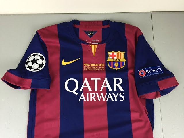 Review: 2014-2015 "UCL Berlin Final" FC Barcelona Home Jersey [4K