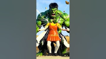 😰 what did the hulk do  (re-upload) Squid Game Ai Mentality #squidgame #squidgame2 #ai