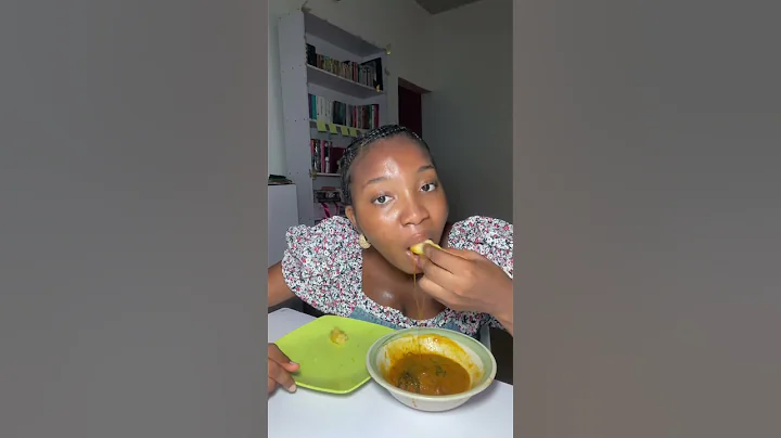 Eba with Ogbono soup mukbang #nigerian #vlog