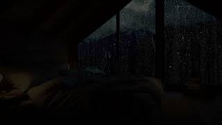 Restful Rainfall on Window for Insomnia Relief, Stress Reduction, Study, and Meditation