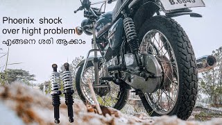Phoenix Shock Over Hight Problem How To Fix | Malayalam Video | rx100 | 2stroke | yamaha | shock l