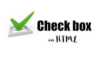 Create check box tags in HTML Forms