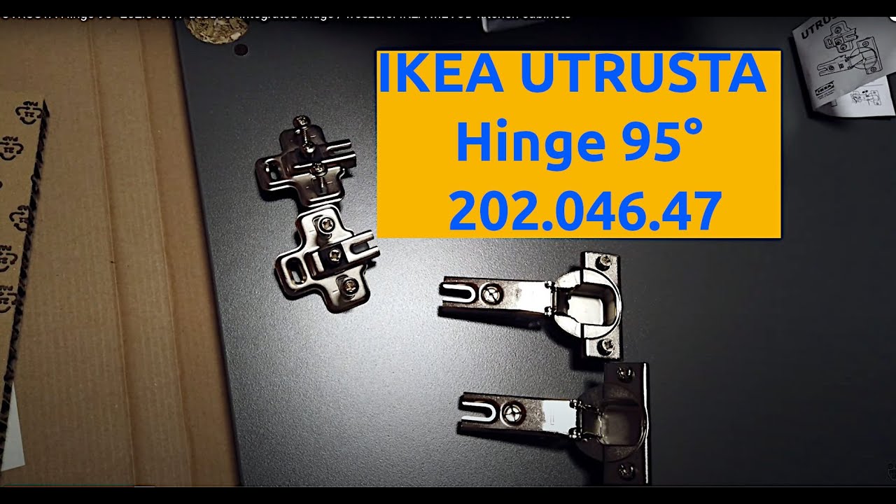 UTRUSTA Hinge 95° 202.046.47 used for integrated fridge / freezers. IKEA  METOD kitchen cabinets - YouTube