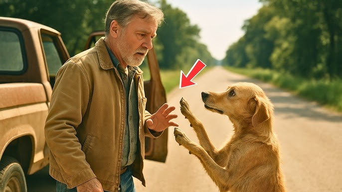 Stray Dog Begged for Help on the Road… But What He Showed the Driver Made  Everyone Cry