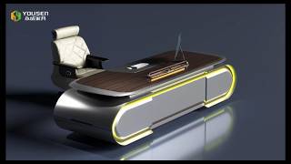 Model DQ‑B36XL | The Executive Smart Desk That Redefines Office Excellence