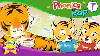 phonics rap t english rap educational video for kids