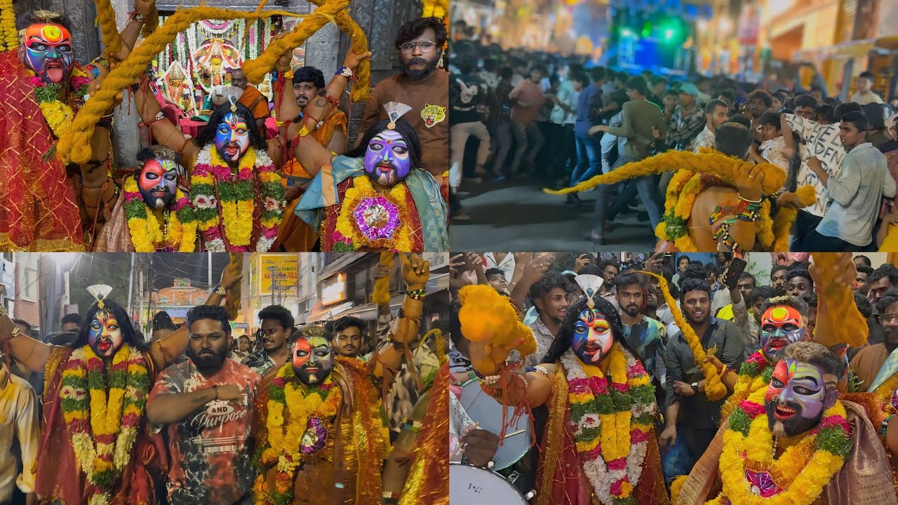 Sandeep Potharaju 1st Getup At Secunderabad Bonalu 2025 | Yapral Kumar Potharaju Dance 