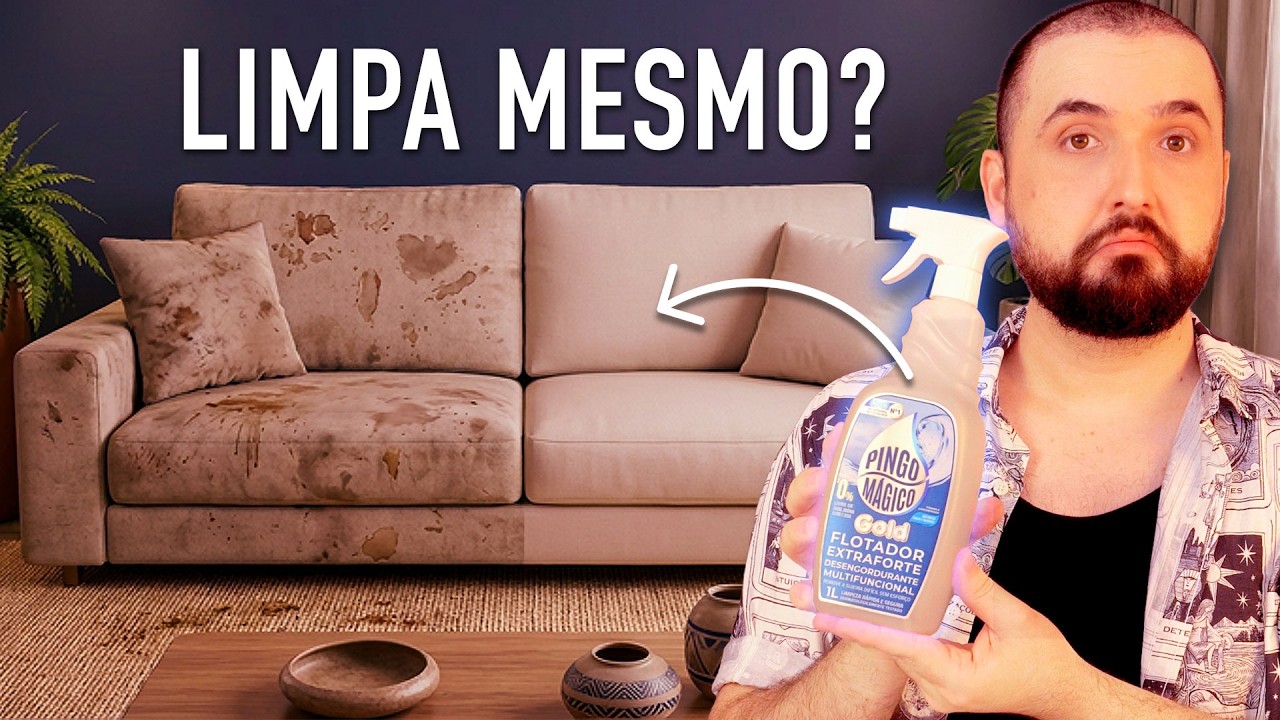 Testei o FLOTADOR para LIMPEZA PESADA de sofá | Será que funciona?