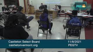 Castleton Select Board - November 8, 2021