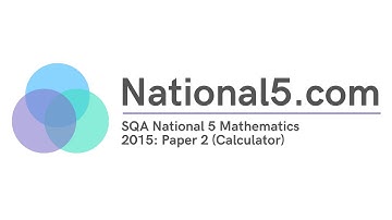 National 5 Maths: 2015 Past Paper Breakdown (Calculator)