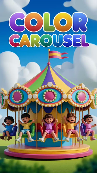 Spin The Color Carousel! Fun & Educational Kids Song #shorts #colors