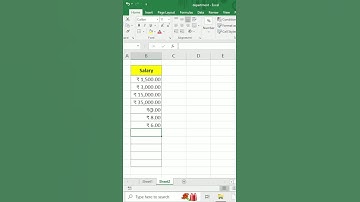 Indian Currency Symbol in Excel #shorts #youtubeshorts #excel