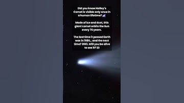 Halley’s Comet – The Once in a Lifetime Visitor 🌠 | Space Facts