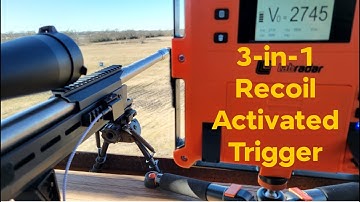 Recoil-Activated Trigger for the Labradar with 3-in-1 mount and removeable cable