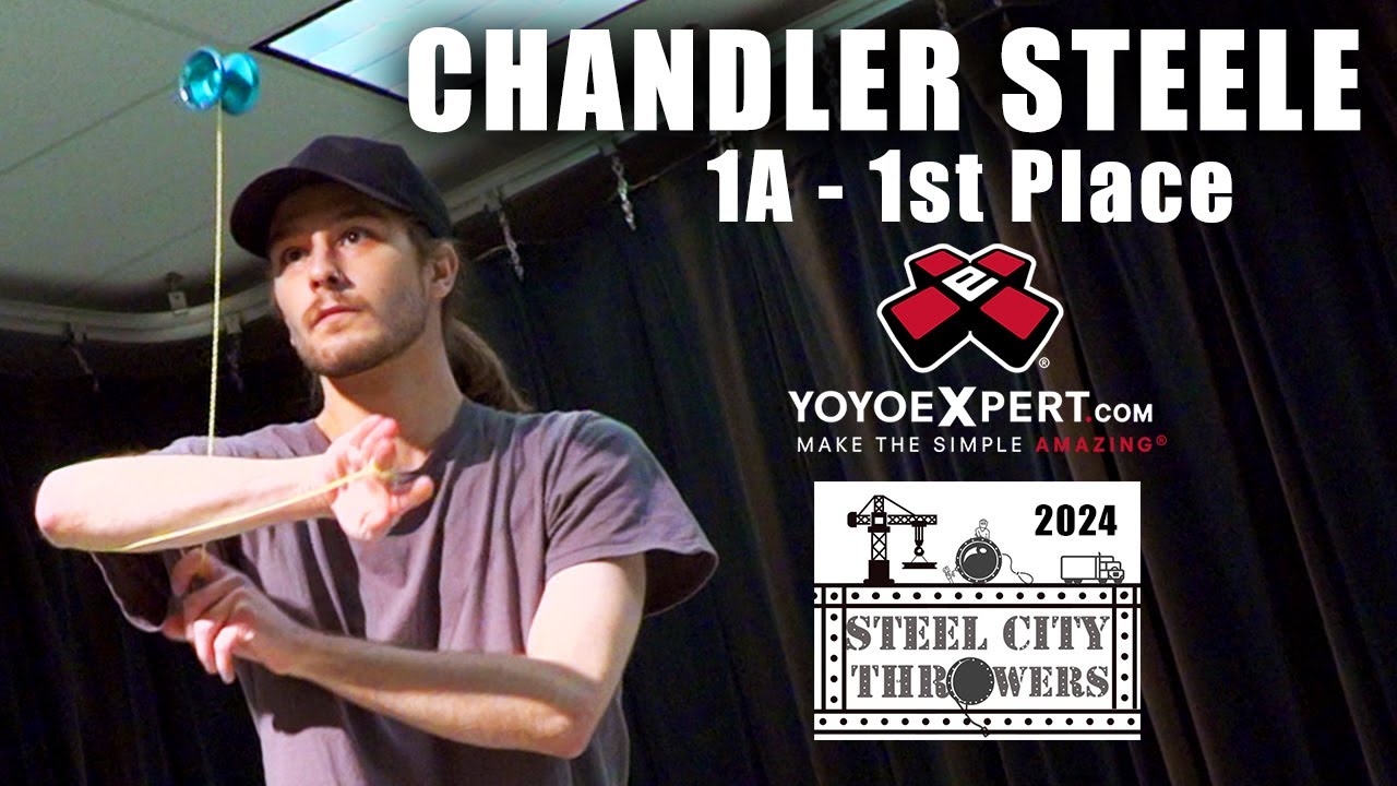 Chandler Steele - 1A Final - 1st Place - Steel City Throwers 2024 - Yoyo Contest Central - YouTube