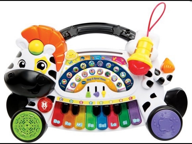 Little Superstar Step 'n Play Piano baby toy review & demo - YouTube