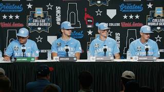 UNC Baseball Press Conference After CWS Win Over Ole Miss