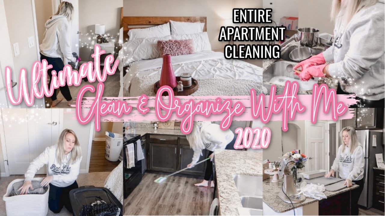 2020 CLEAN, DECLUTTER & ORGANIZE WITH ME | Entire Apartment Clean With ...