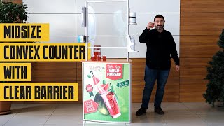 Midsize Convex Counter With Clear Barrier