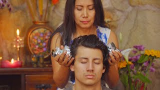 Nelly's relaxing nighttime ASMR massage with soft whispering sounds to help you sleep 😴 screenshot 4