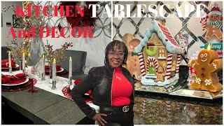 Christmas Tablescape / Under the Cabinet Lighting