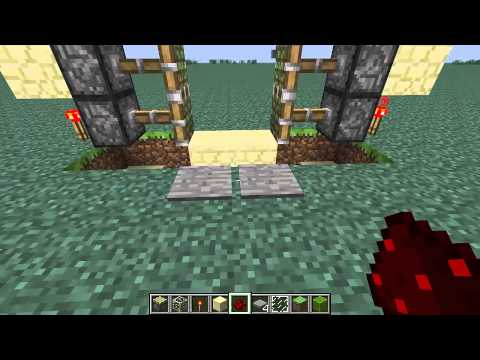 Minecraft How To Build A Sliding Door You