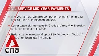 Civil servants to get 0.45-month mid-year bonus, one-off lump sum payment