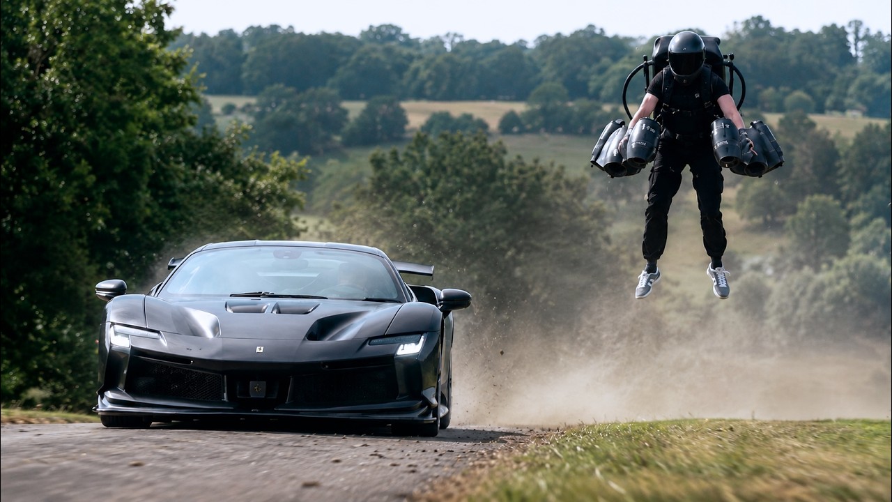 Racing a Jet Suit up Horsepower Hill (BTS)