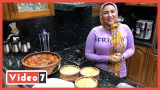 طريقة عمل طاجن شيش طاووق مع البطاطس البيوريه من مطبخ رانيا النجار